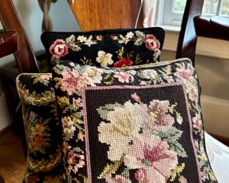 Needlepoint pillows