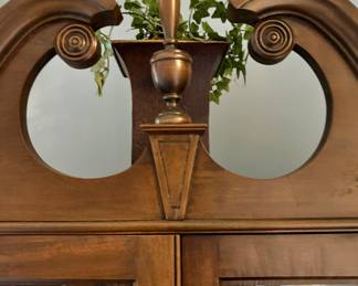 Pediment of bookcase desk