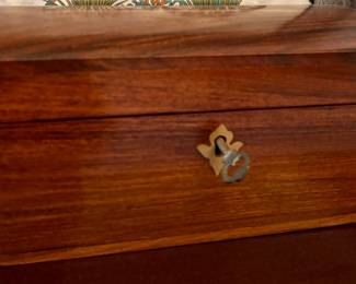 small box with key and lock