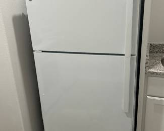 Newer refrigerator. 