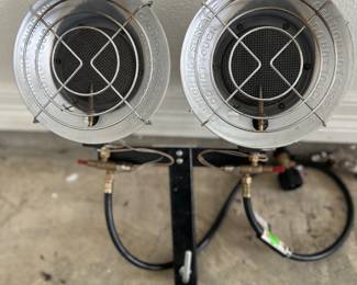 Dual propane heater.  