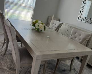 Beautiful dining table and chairs.  