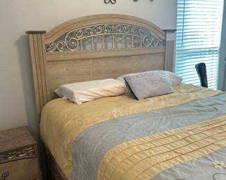 Beautiful bed and comforter.  