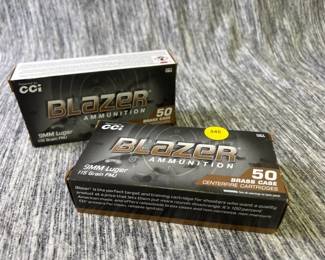 100 ROUNDS OF 9MM 115 GR AMMO