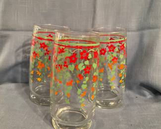 1970’s tumbler style drinking glasses
