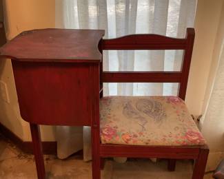 Vintage gossip bench