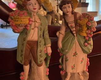 Porcelain Colonial figurines