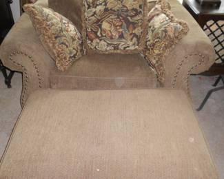 like new chair & ottoman