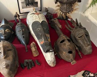 Antique African Carved Masks