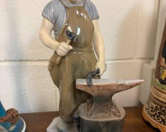 Bing and Grondahl porcelain blacksmith figurine
