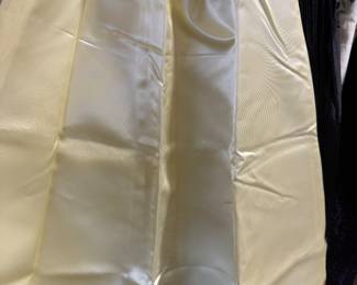 Bette Midler type slip cream with brown lace