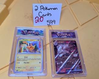 2 Pokemon Cards 