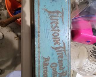 Vintage Firestone tin