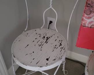 Pair of ice cream chairs