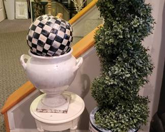 Topiaries and other decor