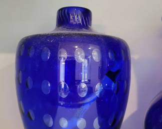 Cobalt vase
