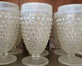 Hobnail glasses