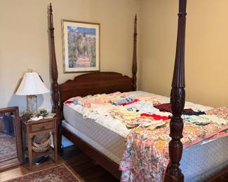 4 poster full size rice bed 