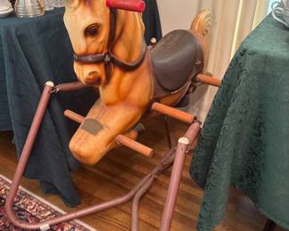 Vintage bouncy horse 