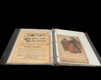 Binder filled with Akron, Ohio drug store memorabilia 