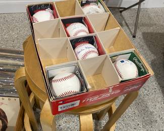 Signed baseballs 