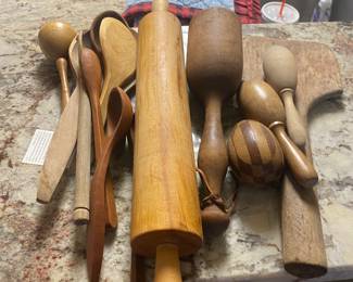 Primitive wooden spoons 