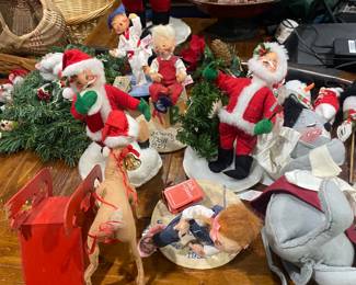 Vintage and retired analee Christmas dolls mostly early 90’s era 