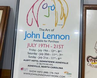 Lennon ad for art show 
