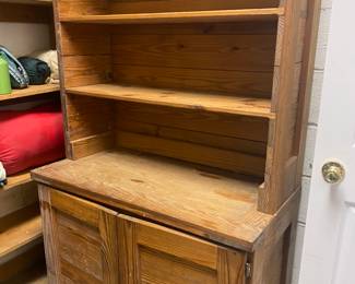 Great primitive step back cupboard