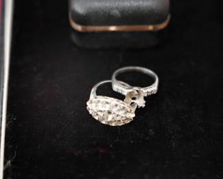 14 KT WHITE GOLD BANDS (NO STONE)