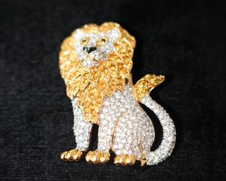 SWAROVSKI CRYSTAL/GOLD FILLED BROACH