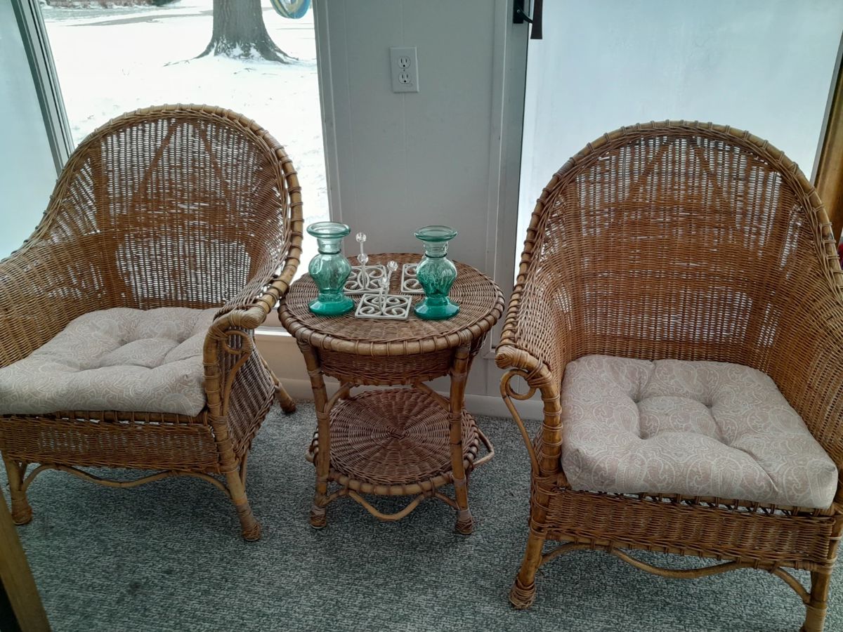 Beautiful natural wicker set