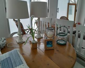 Vintage Reclaimed pine oval dining table