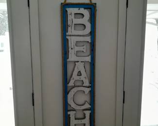 Beach sign