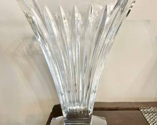 Waterford Clarion Large 9 3/4” footed Vase. Waterford signature logo etched on bottom. $180