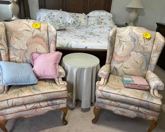 Wing back chairs 
