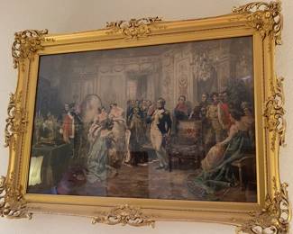 After Vincent Garcia de Parades "Napoleon & Josephine" Vintage Frame 30"x 20"