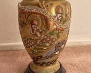 Vintage Japanese Satsuma Ceramic Lamp