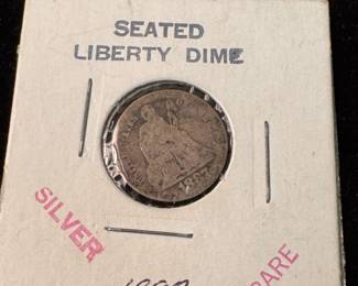 1887 Seated Dime