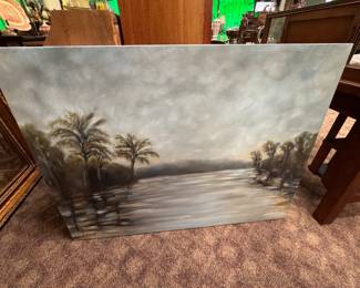 Large original painting by B’ham artist Christen Colvert 