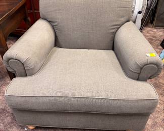 One of Two Nice Upholstered Armchairs