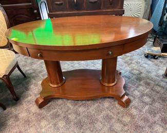 Oval Empire Library Table