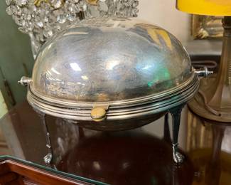 Silverplated Domed Breakfast/Bacon Server