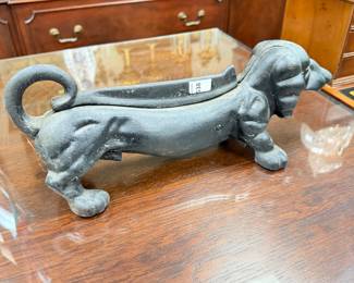 Cast Iron Dachshund Boot Scrape