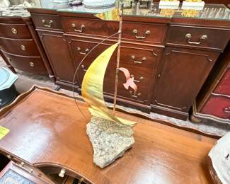 MCM Sailboat Sculpture