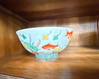Large Chinoiserie Center Bowl