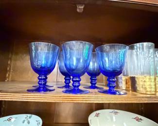 Cobalt Stemware