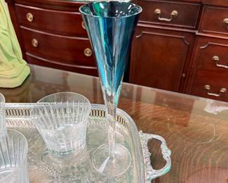 Pair Waterford Champagne Flutes