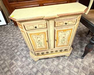 Painted Console Cabinet w/ 2 Drawers