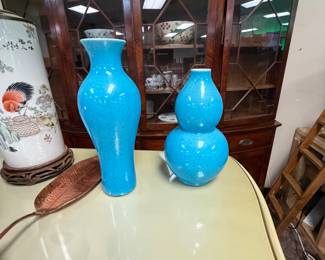 Turquoise Chinese Vases